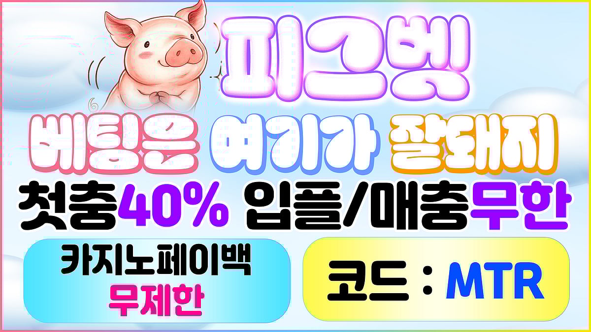 믿고쓸수있는 안전놀이터 피그벳 토토