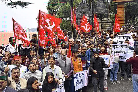 Protest over Dalit boy death in Shimla