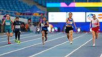 PTI : India's Preethi Pal, centre, competes in the women's 100m T35 final during the World Para Athletics Championships 2025, at Jawaharlal Nehru Stadium.