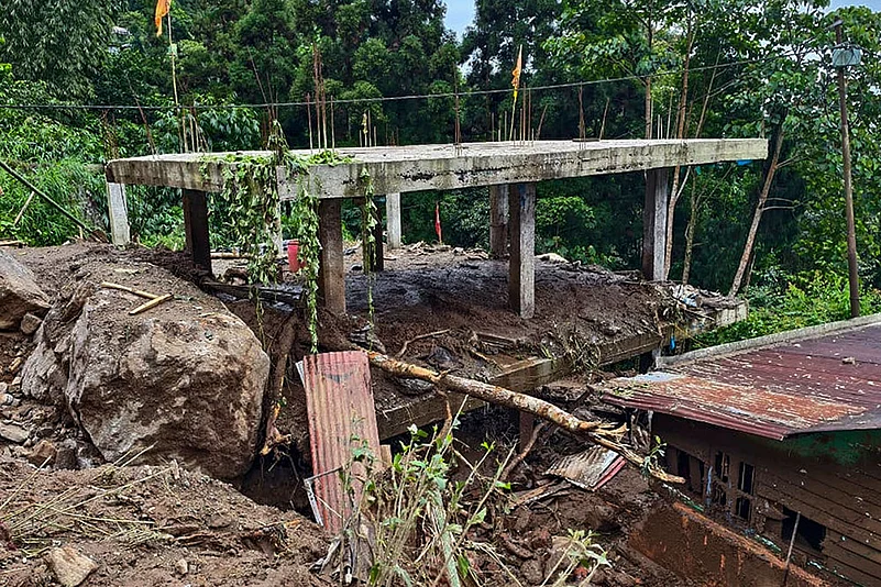 Landslides in Darjeeling