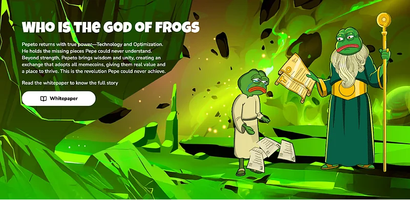 Cartoon illustration & text about Pepeto