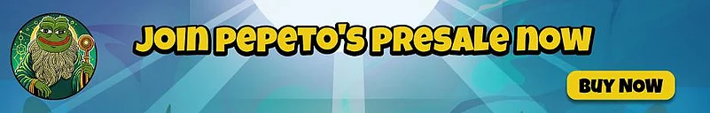 Join Pepeto presale ad banner now