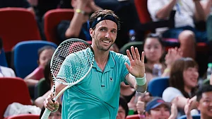 Arthur Rinderknech is into the last 16 in Shanghai