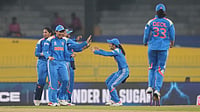 AP : India celebrate the wicket of Pakistan's Muneeba Ali during the ICC Women's Cricket World Cup match in Colombo.
