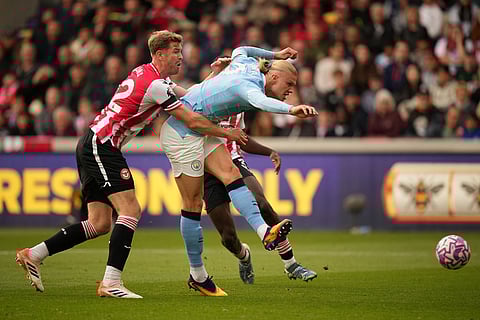 English Premier League Soccer Match: Brentford vs Manchester City