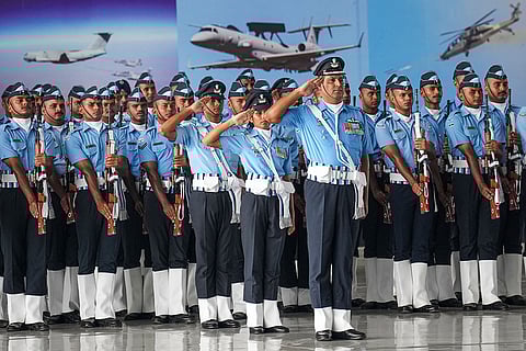 Full dress rehearsals for the IAF Day parade