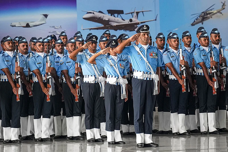 Full dress rehearsals for the IAF Day parade
