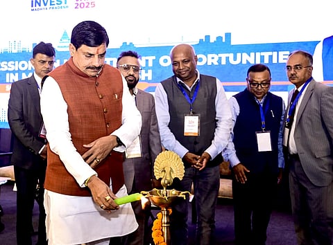 CM Dr. Mohan Yadav paying tribute to Assam’s cultural icons