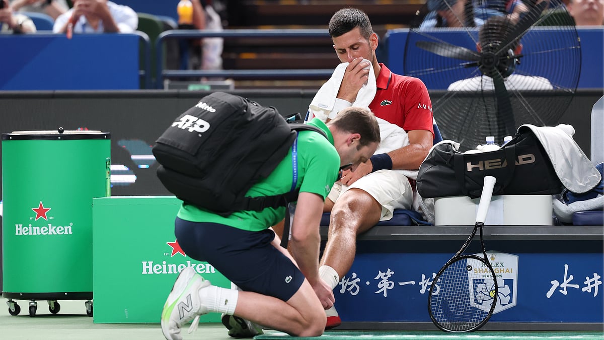 Novak Djokovic at the Shanghai Masters