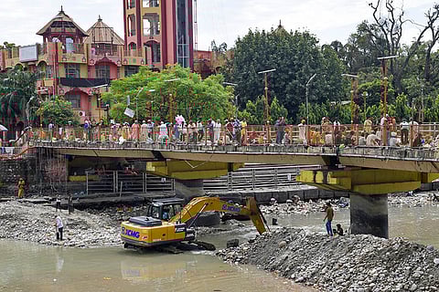 Dried Ganga canal