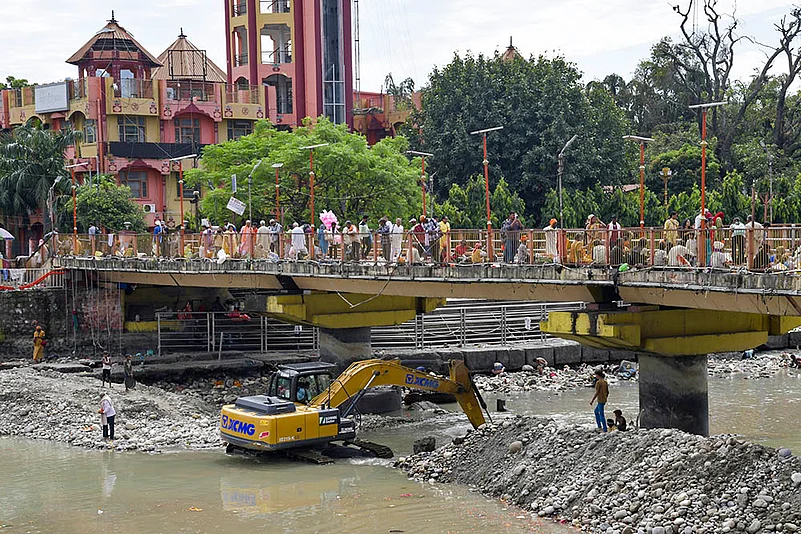 Dried Ganga canal