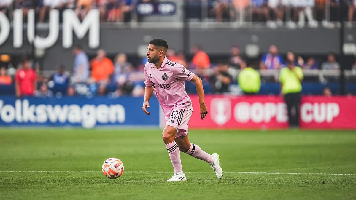 | Photo: X/JordiAlba : File photo of Jordi Alba in action for Major League Soccer team Inter Miami.