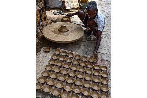 Diwali preparations in Prayagraj