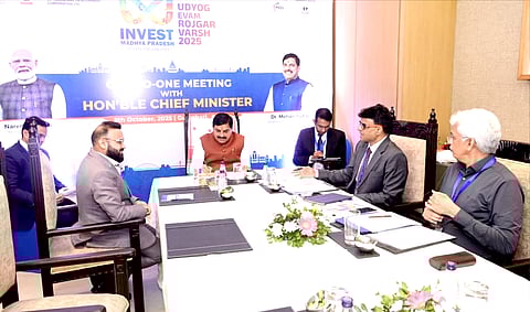 Chief Minister Dr. Mohan Yadav held discussions with leading industrialists and investors during the Interactive Session in Guwahati (Assam)