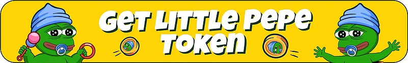 Get Little Pepe token ad banner