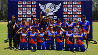 X/CricketNep : Nepal women's cricket team celebrates after winning the T20I series against Malaysia. 