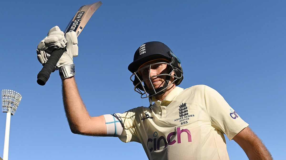 Joe Root pictured during the last Ashes series in Australia, in 2021-22