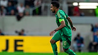 | Photo: X/SaudiNT_EN : Saudi Arabia's Salem Al-Dawsari in action against Czechia in a FIFA International Friendly on September 8, 2025.