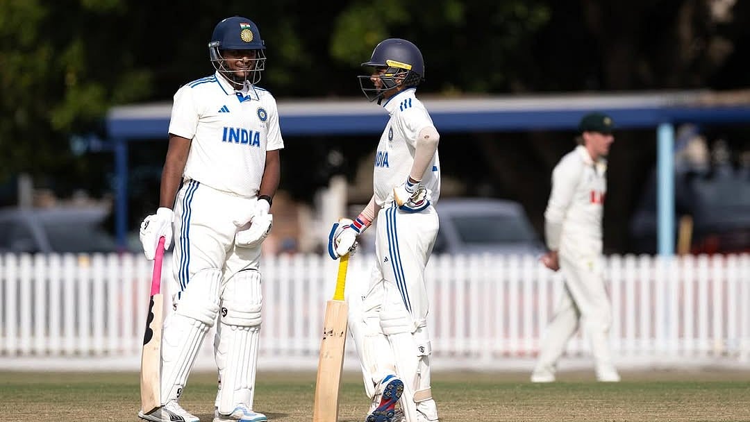 Instagram/Vedant Trivedi : Action from the second Youth Test between India and Australia.