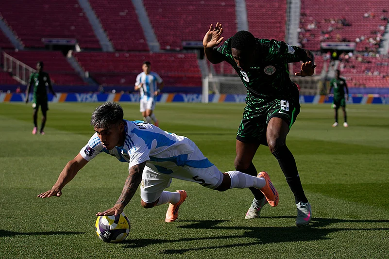 FIFA U-20 World Cup Chile 2025 Argentina vs Nigeria match photos: Kparobo Arierhi