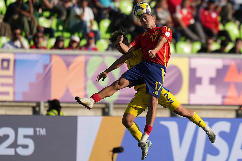 FIFA U-20 World Cup Chile 2025 Ukraine vs Spain match photos: Pablo Garcia