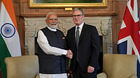 AP Photo/Kin Cheung, Pool : Britain's Prime Minister Keir Starmer and Indian Prime Minister Narendra Modi |