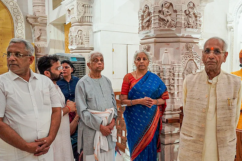 Nirmala Sitharaman at Shri Ram Janmbhoomi Temple