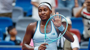 Coco Gauff at the Wuhan Open