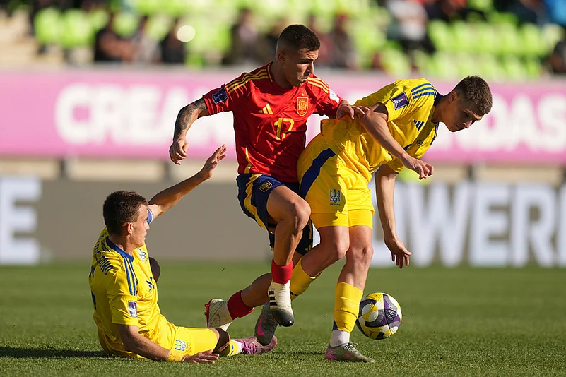 FIFA U-20 World Cup Chile 2025 Ukraine vs Spain match photos: Daniil Vashchenko