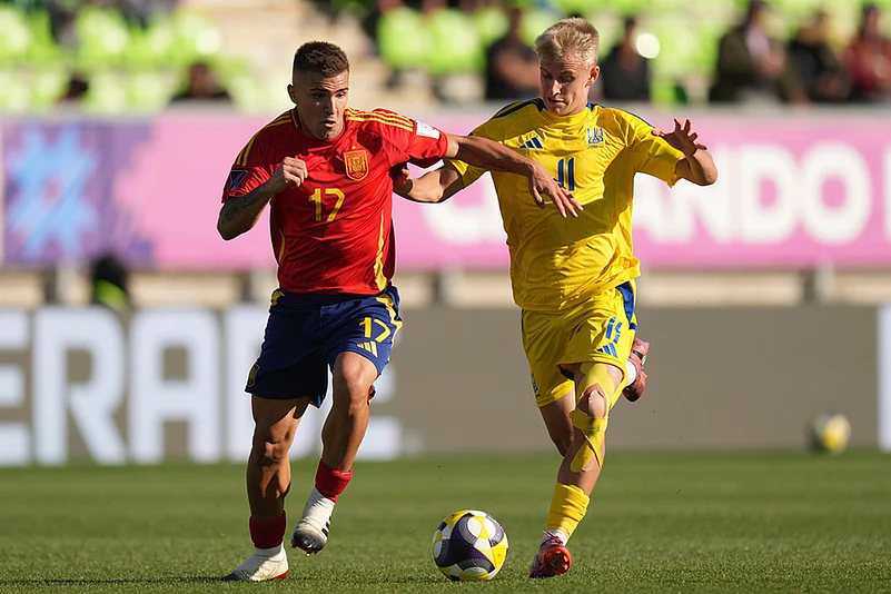 FIFA U-20 World Cup Chile 2025 Ukraine vs Spain match photos: Pablo Garcia