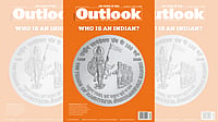Outlook Photo : Cover of Outlook October 21 Issue 'Who Is An Indian?'