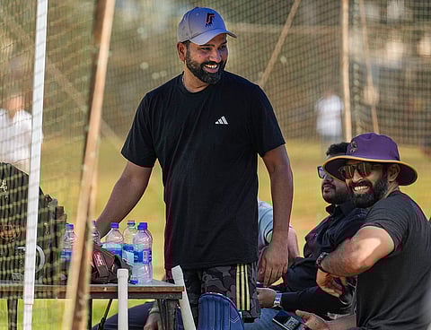 Rohit Sharma at practice session