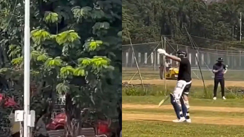 Did Rohit Sharma Hit His Lamborghini While Practicing? Watch Video