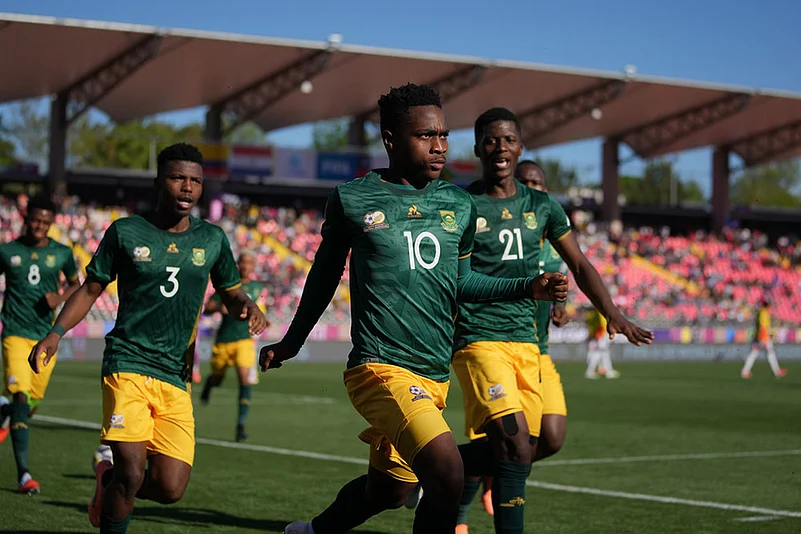 FIFA U-20 World Cup Chile 2025 Colombia vs South Africa match photos: Mfundo Vilakazi