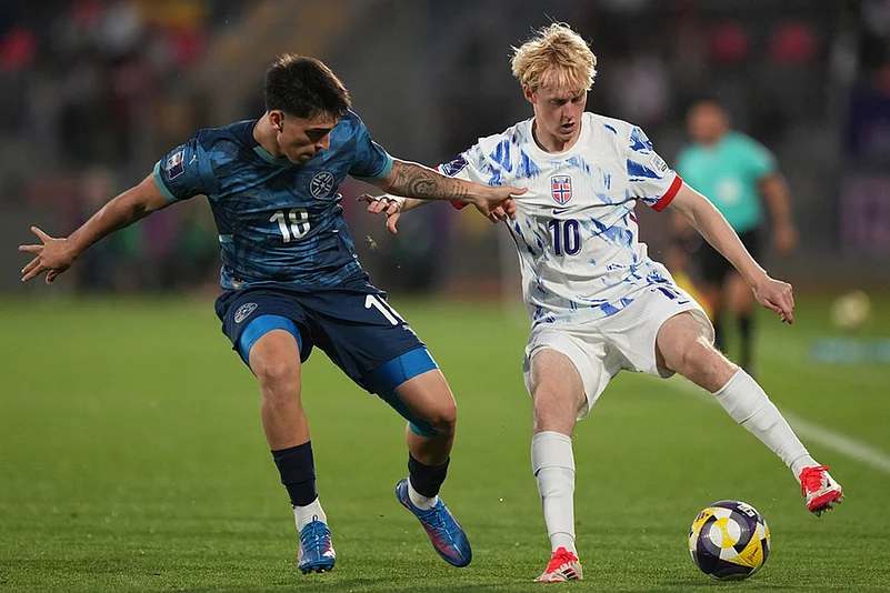 FIFA U-20 World Cup Chile 2025 Paraguay Vs Norway match photos: Sondre Granaas