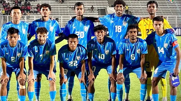 Suhail Bhat’s brace powers the Blue Colts to victory in the first friendly in Jakarta. - AIFF