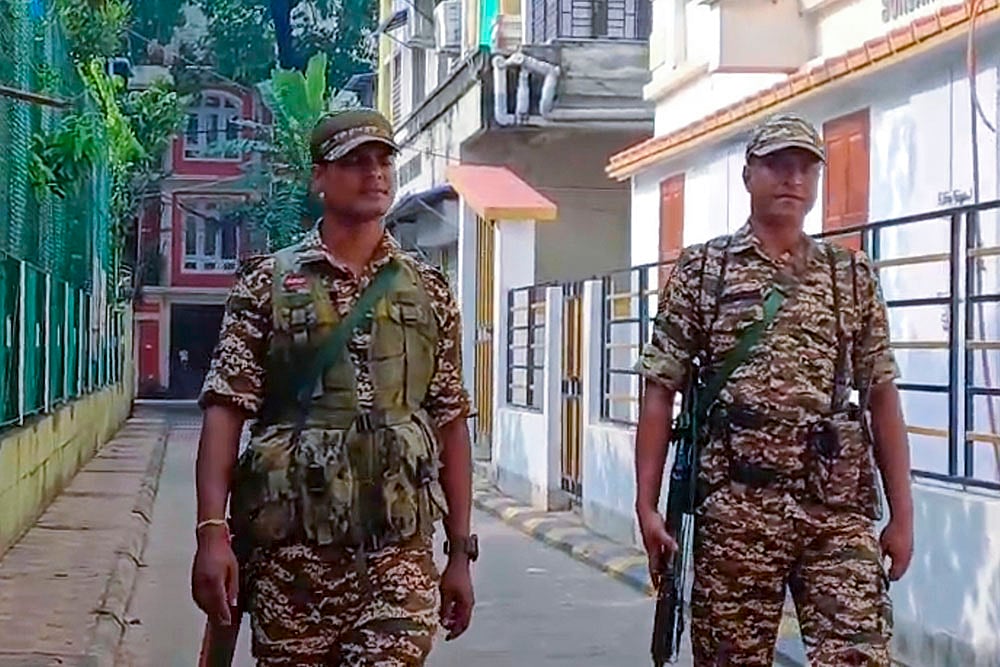 | Photo: PTI : Jobs scam: Property of Bengal minister Sujit Bose's aid raided by ED in Kolkata