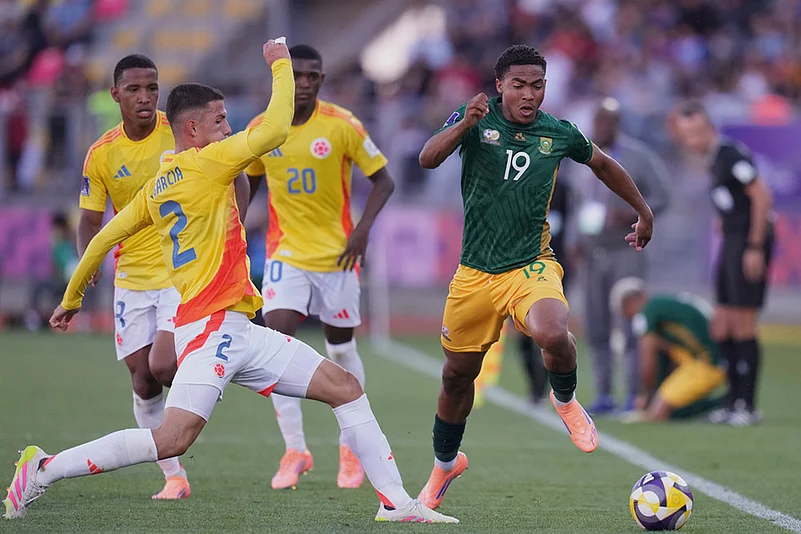 FIFA U-20 World Cup Chile 2025 Colombia vs South Africa match photos:Thato Sibiya