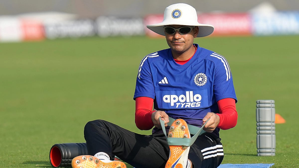 PTI : India's captain Shubman Gill warms up before the start of the second and final Test match against West Indies, in New Delhi.