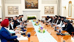 PTI : Amir Khan Muttaqi in New Delhi