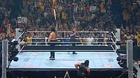 WWE : Roman Reigns with a cricket bat at a WWE event in Perth, Australia