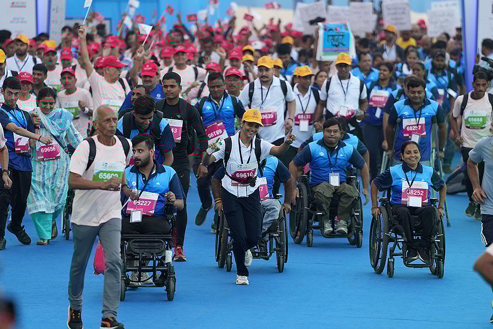 Delhi Half Marathon 2025 photos_Differently-abled persons