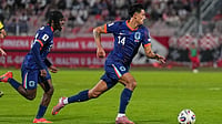 AP : Tijjani Reijnders of the Netherlands, right, runs with the ball during a World Cup 2026 group G qualifying match against Malta in Ta' Qali, Malta.