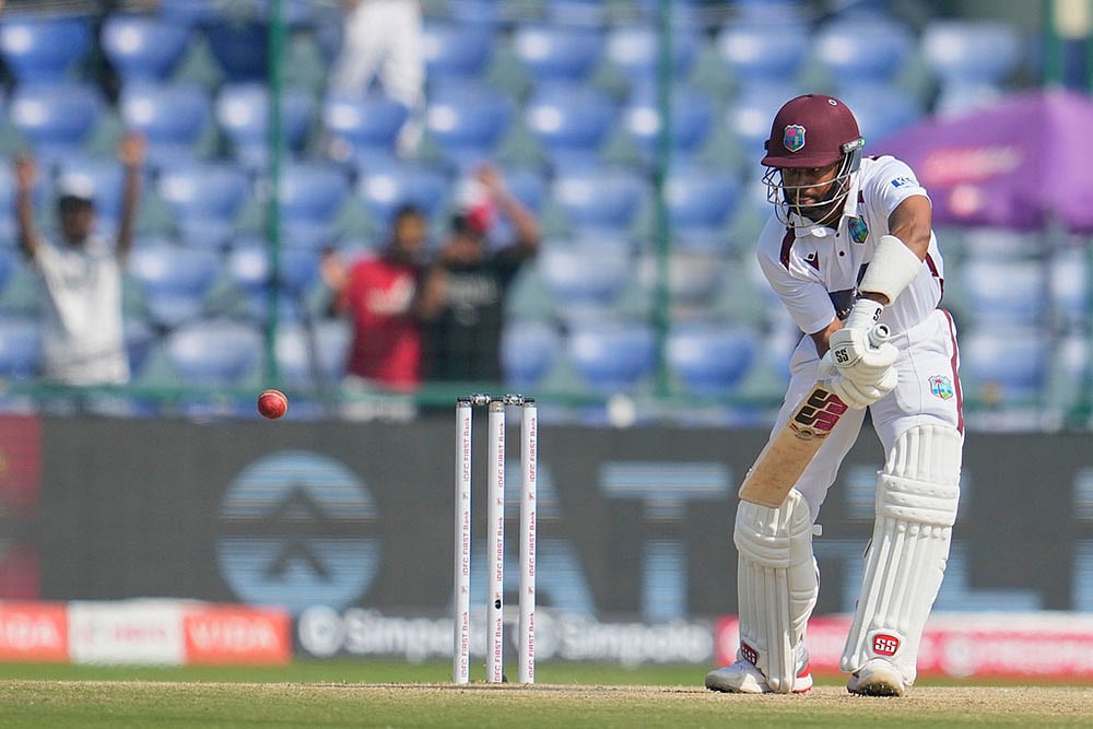India Vs West Indies 2nd Test Cricket match Day 3 highlights_Shai Hope