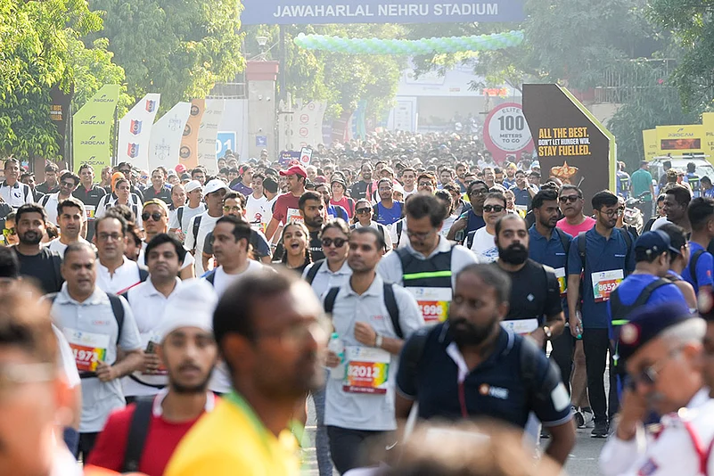 Delhi Half Marathon 2025 photos_JLN Stadium, in New Delhi