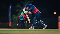 X/CricketNep : Nepal and UAE meet in a high-stakes Super Six showdown at Al Amerat Cricket Ground, where both sides aim to continue their unbeaten run in the qualifiers and edge closer to T20 World Cup qualification. Check live streaming info, confirmed playing XIs, and other match details here as these two rivals face off in Oman.
