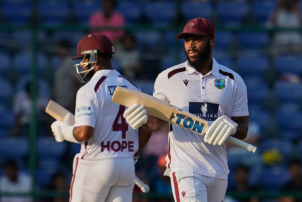 | Photo: AP/Manish Swarup : India Vs West Indies 2nd Test Day 3