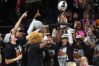 | Photo: AP/Rick Scuteri : WNBA Finals: Las Vegas Aces vs Phoenix Mercury