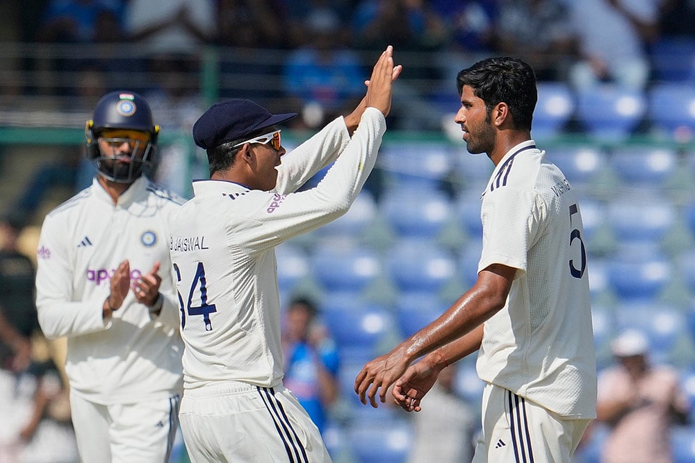 India Vs West Indies 2nd Test Cricket match Day 3 highlights_Washington Sundar