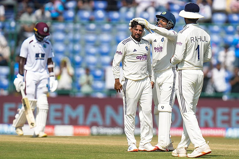 India Vs West Indies 2nd Test Cricket match Day 3 highlights_Kuldeep Yadav